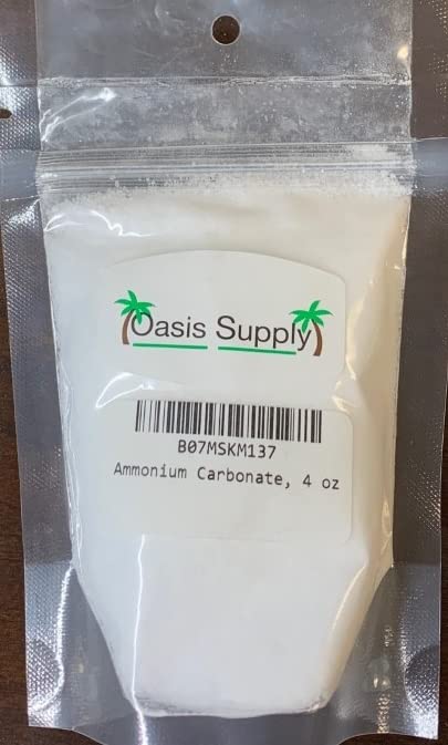 Oasis Supply Baker's Ammonia, Ammonium Carbonate, Ammonium Bicarbonate, Traditional Leavening Agent, Food Grade, 4oz...