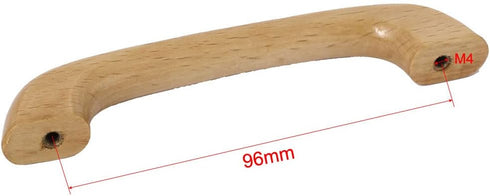 uxcell Cupboard Door Drawer Hardware M4 Thread Hole Wood Pull Handles Beige for Dresser Drawer Wardrobe 10 Pcs...