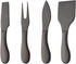 4 Pieces Cheese Knives Set, Premium Stainless Steel Cheese Slicer Cheese Cutter Perfect for Parties Wedding Christmas Birthday - Matte Black...