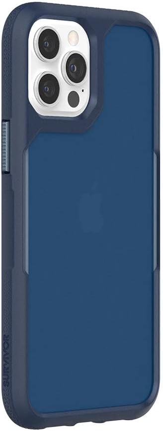 Griffin Survivor Endurance GIP-057-FNY Protective Case for iPhone 12 Pro Max - Navy - 6.7 inches...