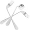 LALAFINA 1 Set of Adaptive Utensils Angled Fork and Spoon Stainless Steel Elderly Left Handed Anti Shake Eating Utensils Self-feeding Learning Ben...