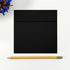 LUXPaper Square Invitation Envelopes | Peel & Press | 5 1/2" x 5 1/2" | Midnight Black | 80lb. Text | 50 Qty...