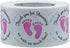 Gender Neutral Baby Shower Stickers?Thank You for Showering Us with So Much Love Round Labels Pink Baby Footprint Stickers,...