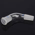 Glass 105 Degree Distillation Adapter, Borosilicate Glass Bent Adapter with 24/40 Joints for Laboratory Lab Supply...