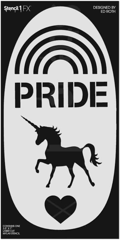 Stencil1 - Pride Makeup Stencil Durable Quality Reusable Stencils United States Stencil America for Parades, Parties and more!...