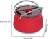 Folding Saucepan, Camp Cookware Hiking Silicone Folding Saucepan Water Kettle With Lid Cookware Travel Camping Pot(Red)...