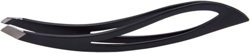 1Pc Black Tweezers, Curve Stainless Steel Hollowed Leaf Eyebrow Tweezer Women Hair Remove Clip Tool - A, (1220459-Gaweb1) Small in Size,Use Safety...
