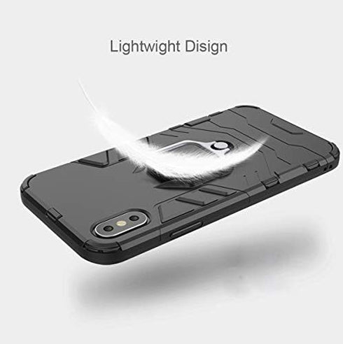 Urspasol for OnePlus 7T Case with Screen Protector Tempered Glass Hybrid Heavy Duty Armor Protective Bumper Phone Cover with 360° Degree Ring Hold...