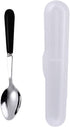 Grapefruit Spoons with Round Serrated Edges for Citrus Kiwi Dessert, Stainless Steel, Ceramic Handle, Storage Box (Black)...