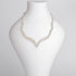 Unicra Wedding Jewelry Set Silver Rhinestone Necklace Earrings Set Prom Party Jewelry sets for Brides and Women...