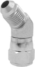 (2-PACK) 6502-05-05 Hydraulic Hose Adapter Fitting 5/16" Male JIC 37°Flare (1/2"-20UNF)× 5/16" Female JIC 37° Swivel (1/2"-20UNF) 45°Elbow Pipe Jo...
