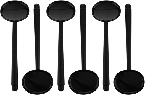 6 Pcs Black Handheld Eye Occluder, Plastic Vision Optics Optometry Instrument for Eye Chart Exam Vision Test...