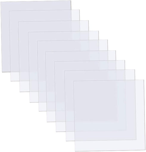 15 Pieces 6 mil Blank Stencil Sheets, 12 x 12 Inch Clear Blank Material Mylar Templates, Square Blank Stencil Template for Cricut Vinyl Cutting Ma...