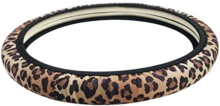 Car Steering Wheel Cover Neoprene Automotive Steering Wheel Cover Anti Slip and Sweat Absorption Auto Car Wrap Cover Sunflower Cactus Leopard Patt...