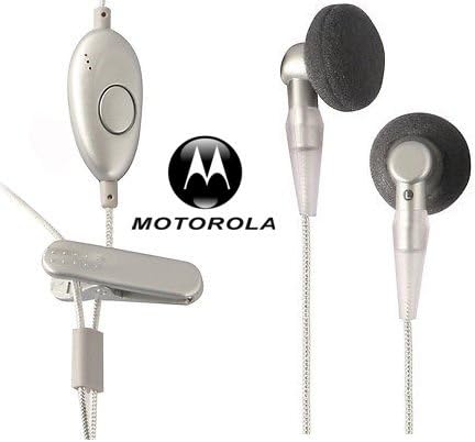 Motorola OEM Silver Universal Stereo Headset - Compatible with 3.5mm and 2.5mm Phones...