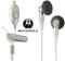 Motorola OEM Silver Universal Stereo Headset - Compatible with 3.5mm and 2.5mm Phones...