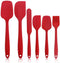Spatula Kitchen Utensils - 6 Pieces Silicone Spatula Set Heat Resistant, Cooking Utensils Food Grade Rubber Spatulas for Nonstick Cookware Kitchen...
