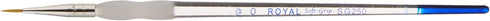 Royal Brush SG250-0 Royal & Langnickel Soft-Grip Round Paintbrush, Gold Taklon, Size 0...