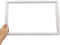 17 X 11" Plastic Cross Stitch Frame Square Embroidery Hoop White DIY Sewing Tools Sewing Hoop Handhold Craft Clip Embroidery Snap Frame Hoop for C...