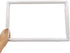 17 X 11" Plastic Cross Stitch Frame Square Embroidery Hoop White DIY Sewing Tools Sewing Hoop Handhold Craft Clip Embroidery Snap Frame Hoop for C...