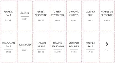 Talented Kitchen 140 Pack of Minimalist Spice Jar Labels, Preprinted, Water Resistant Stickers (Gold Text)...