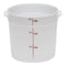 Camtainer Cambro RFS6148 White Poly Round 6 Qt Storage Container, Red...
