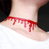 Halloween Vampire Choker Necklace Dripping Blood Chokers for Halloween Costumes Decorations for Women Girls Halloween Cosplay Party Favors...