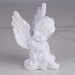 2 Pack Resin Cherubs White Angel Statue Figurine, Garden Sleeping Cherub Statue Sculpture Indoor Outdoor Home Decoration, Cute Adorable Angle Scul...