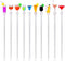 Cocktail Mixing Spoon, Cup Acrylic Mixer Bar puddler Swizzle stick Sticks 10 pcs...