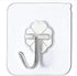 Flower Wall Hooks Heavy Duty Self Adhesive Hooks Transparent Waterproof Sticky Hooks for Bathroom Kitchen Home Improvement Utility Hooks Coat Hook...