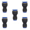zjxed 16mm OD x 10mm OD Pneumatic quick Connector Push to Connect fittings Straight reducer Union/Coupler (Pack of 5)...