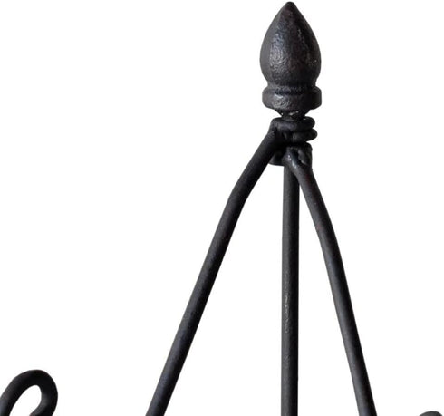 VIP Home and Garden Black Distressed Metal Easel, Small - 8"...