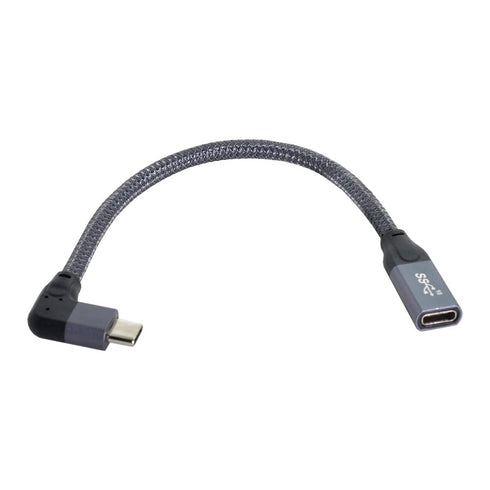 xiwai Left Right Angled USB-C USB 3.1 Type C Male to Female Extension Data Cable with Sleeve for Laptop...
