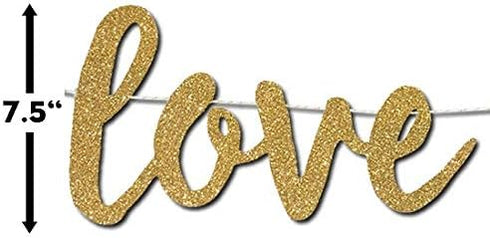 Love is Sweet Banner - Decoration Sign For Dessert Table, Engagement, Wedding, Anniversary, Valentine's Day Party, Bridal Showers...