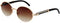 Brown Tint Gold Frame Round Oval Men's Hip Hop Fashion Woodgrain Sunglasses...