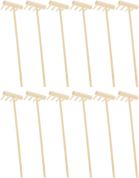GANAZONO Meditation Tools 12pcs Mini Zen Garden Rakes Zen Garden Tools Sand Rake Set Zen Garden Accessories for Meditation Tabletop Decoration...
