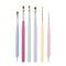 6 PCS Nail Art Brushes Set, Nail Painting Brushes Nail Art Liner Brushes and Nail Art Dotting Pens...