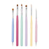 6 PCS Nail Art Brushes Set, Nail Painting Brushes Nail Art Liner Brushes and Nail Art Dotting Pens...