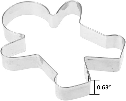 3 Piece Gingerbread Man Cookie Cutter Set, Christmas Shape Cookie Cutters Molds - 2.2 Inch, 3 Inch, 4.5 Inch...