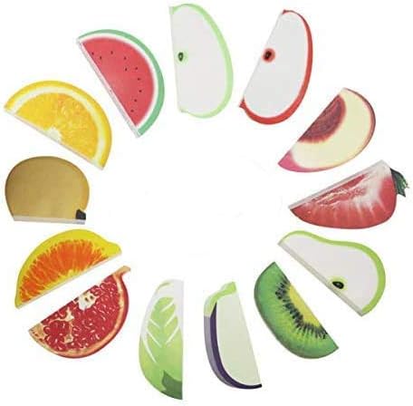 Sticky Note 3D Fruit and Vegetable Sticky Note Message Note Highlights Bookmark Suitable for Home Office School Holiday Gifts and Company Prizes 1...