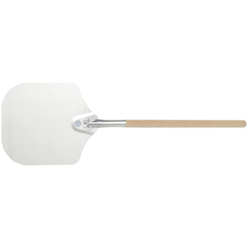 American METALCRAFT, Inc. "3512 35.5"" Aluminum Pizza Peel with 19"" Wood Handle, 12"" x 14"" Medium Blade", Silver...