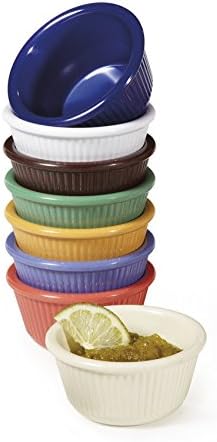 G.E.T. RM-389-MIX 4 Mardi Gras Colors 3 oz. Ramekin, Break Resistant, Melamine, Mix Pack Ofmardi Gras Colors (Pack of 12)...