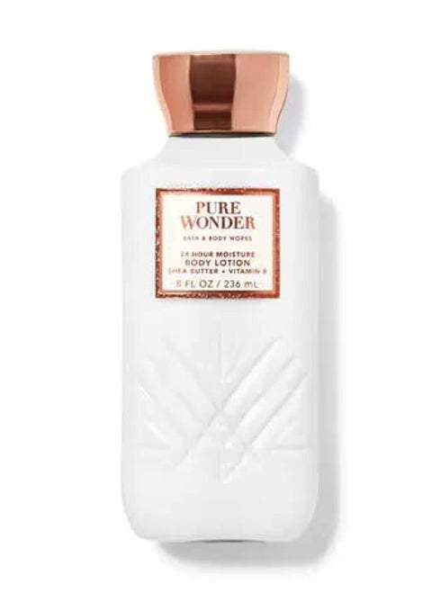 Bath and Body Works Pure Wonder 24 Hour Moisture Body Lotion 8 Ounce Decorative Faceted Bottle...