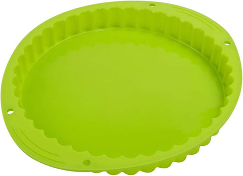 Webake Tart Pan Silicone Pie/Flan Pan 9.5 Inch Quiche Baking Dish Non-Stick Pizza Pie Mold...