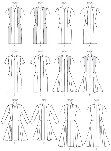 Vogue Patterns V9050 Misses'/Misses' Petite Dress Sewing Template, E5 (14-16-18-20-22)...