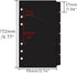NatSumeBasics 12pcs Black A6 Binder Pocket Dividers with Label Sticker A6 Cash Envelopes for 6 Ring Budgeting Binder Inserts Supplies Accessories ...