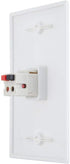 1 Port Speaker Jack Speaker Module Keystone Single Gang Wall Plate Speaker Wall Plate for Home Theater - White (1-Port)...