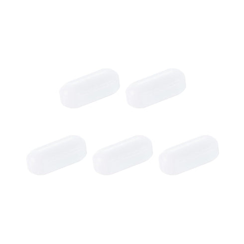 MECCANIXITY Magnetic Stirrer Mixer Stir Bar Rod 10mm(0.39") x4mm Cylinder Shape PTFE Coating Magnet White for Laboratory 5Pcs...