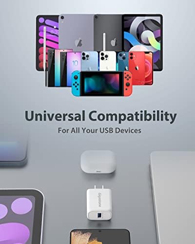 ?18W USB Charger??QC 3.0? Gigastone 18W USB Charger Type-A Wall Charger, Qualcomm Certified QC3.0, Compatible with iPhone iPad, Galaxy, LG, HTC, N...