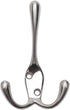Coat Hooks with Three Flared Prongs,3.5 Inch Heavy Duty Coat Hat Hook 5 Pack Satin Nickel...
